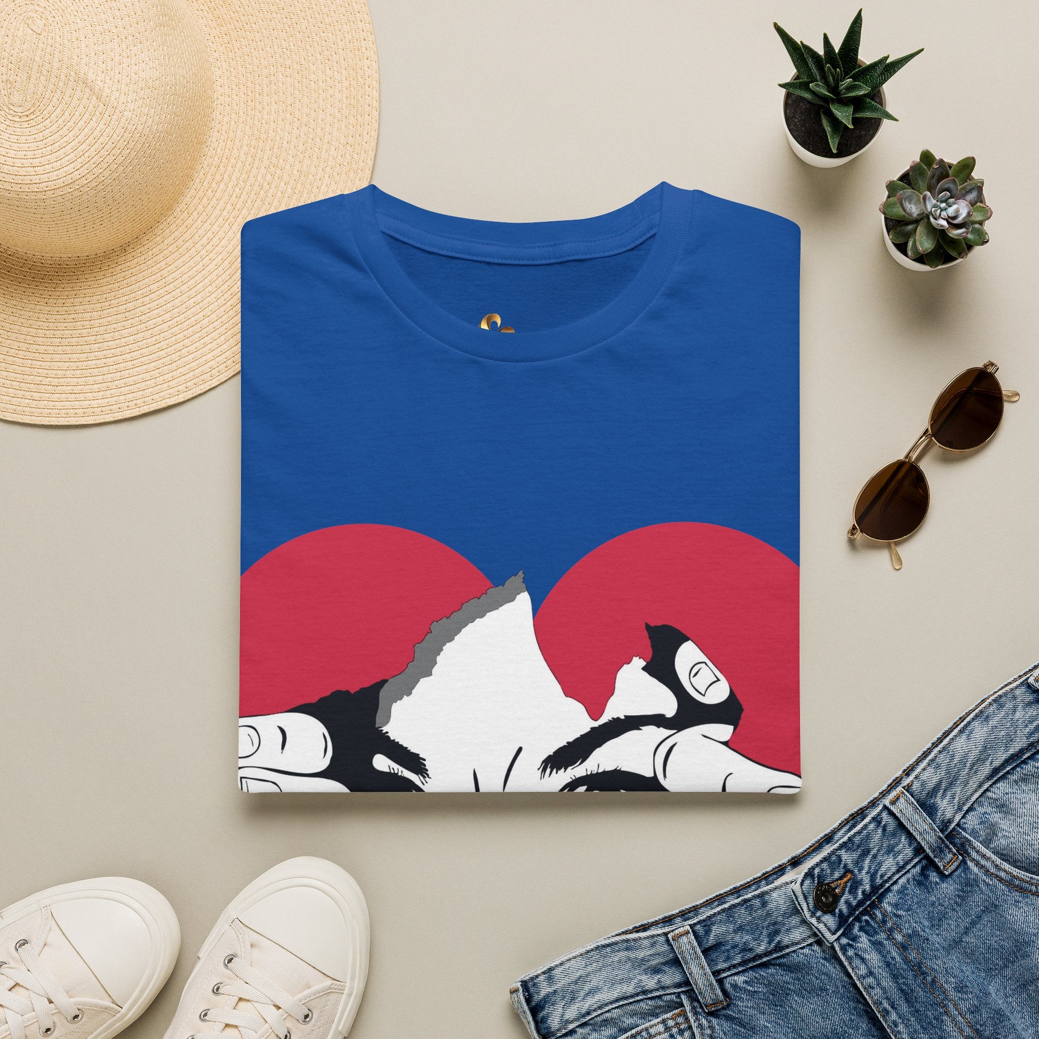 Herz‑Hände T-Shirt – Eye Peek Herz Grafik Tee Ansicht 7 – T-Shirt – ESTID