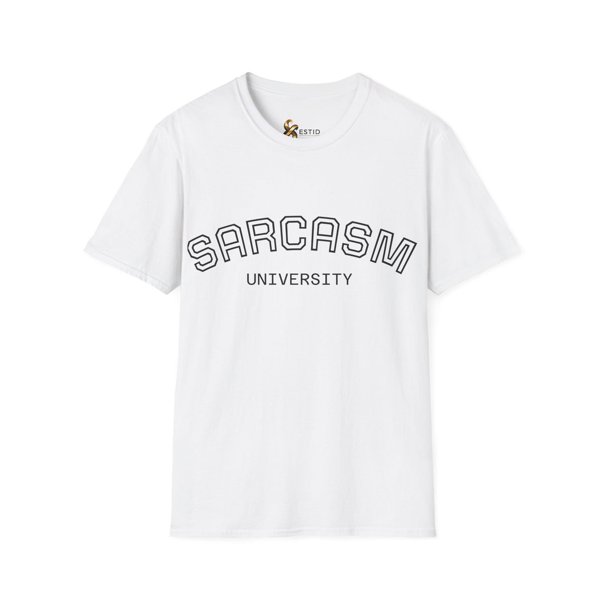 Sarcasm University T-Shirt — Funny Collegiate Graphic Tee Ansicht 18 – T-Shirt – ESTID