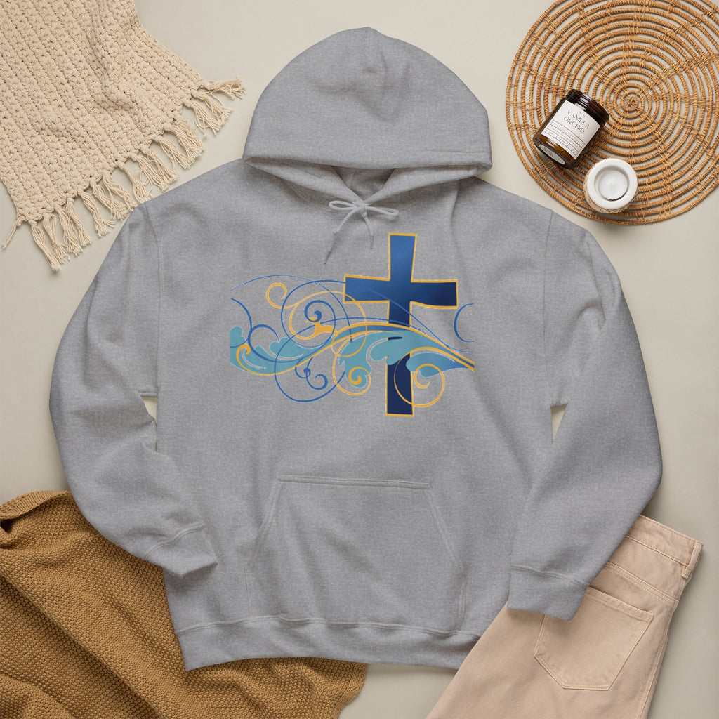 Gott liebt seine Kinder Kapuzenpullover – Cross Hoodie mit handschriftlicher Botschaft Ansicht 34 – Hoodie – ESTID