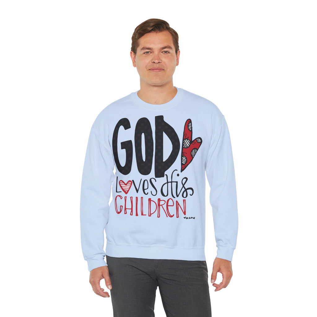 Gott liebt Seine Kinder Sweatshirt – Faith-Crewneck für Kinder und Familie Ansicht 39 – Sweatshirt – ESTID