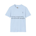 Minimalistisches Unisex Softstyle T-Shirt mit Psalm 23 ESTID Ansicht 17 – T-Shirt – ESTID