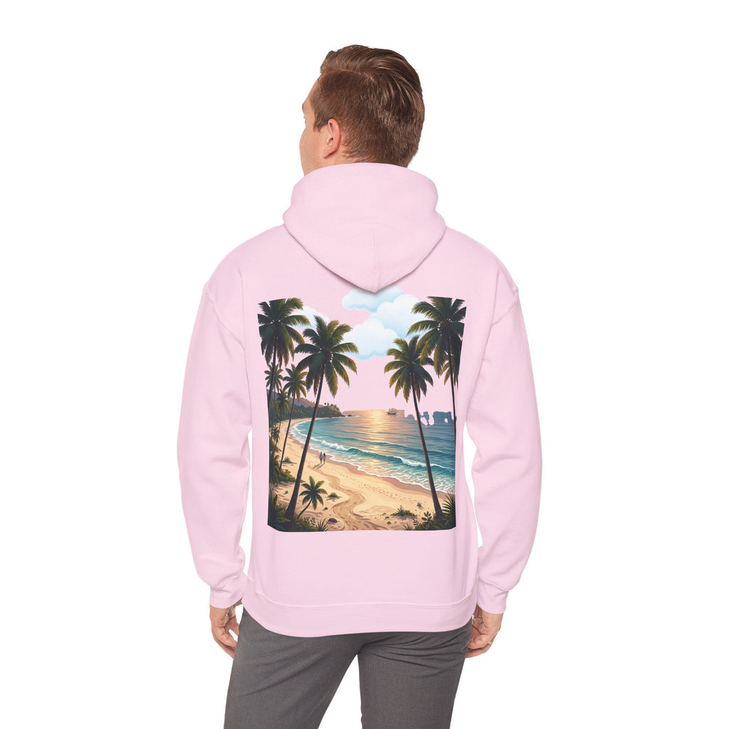 Urlaub Hoodie – Tropischer Palm Sunset Kapuzenpullover
