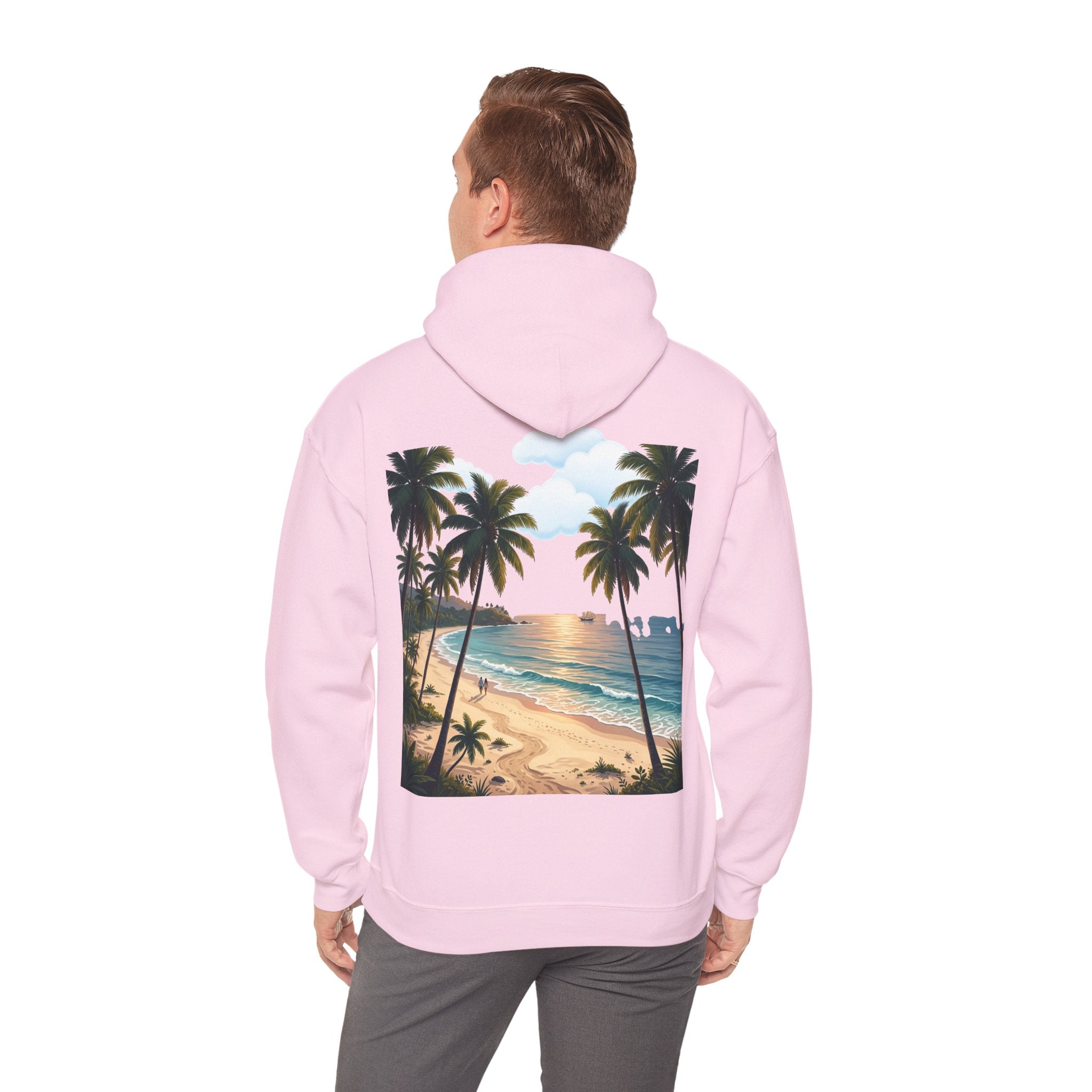 Urlaub Hoodie – Tropischer Palm Sunset Kapuzenpullover