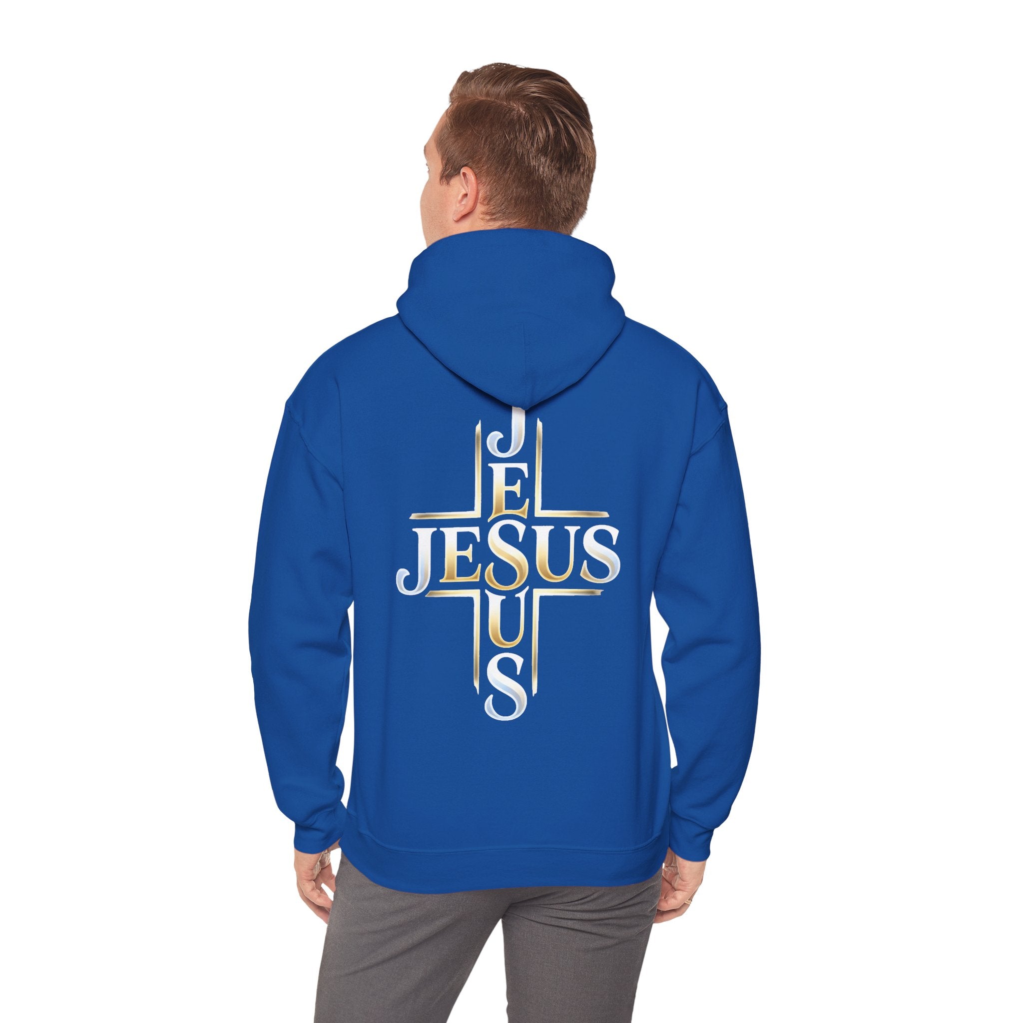 Faith Over Fear Hoodie – Jesus Kreuz Kapuzenpullover | Christliches Sweatshirt