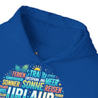 Urlaub Hoodie – Tropischer Palm Sunset Kapuzenpullover