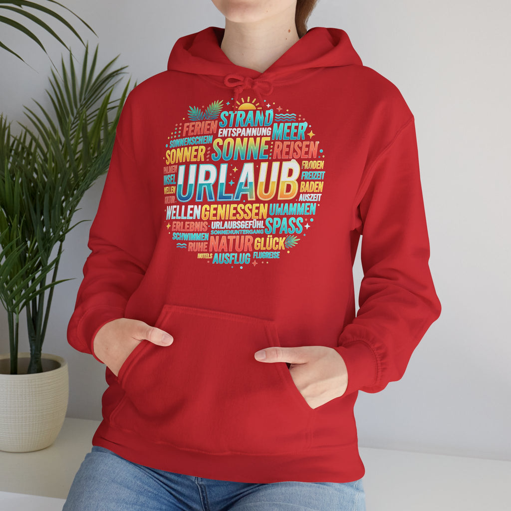 Urlaub Hoodie – Tropischer Palm Sunset Kapuzenpullover