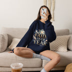 Faith Over Fear Crewneck Sweatshirt – Christliches Kreuz & Jesus Pullover
