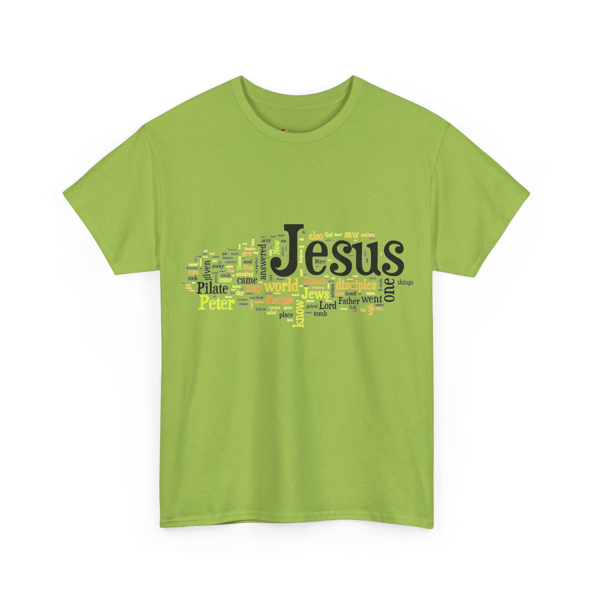 ESTID Unisex Shirt | Jesus Fisch Bibel Wortwolke Ansicht 18 – T-Shirt – ESTID