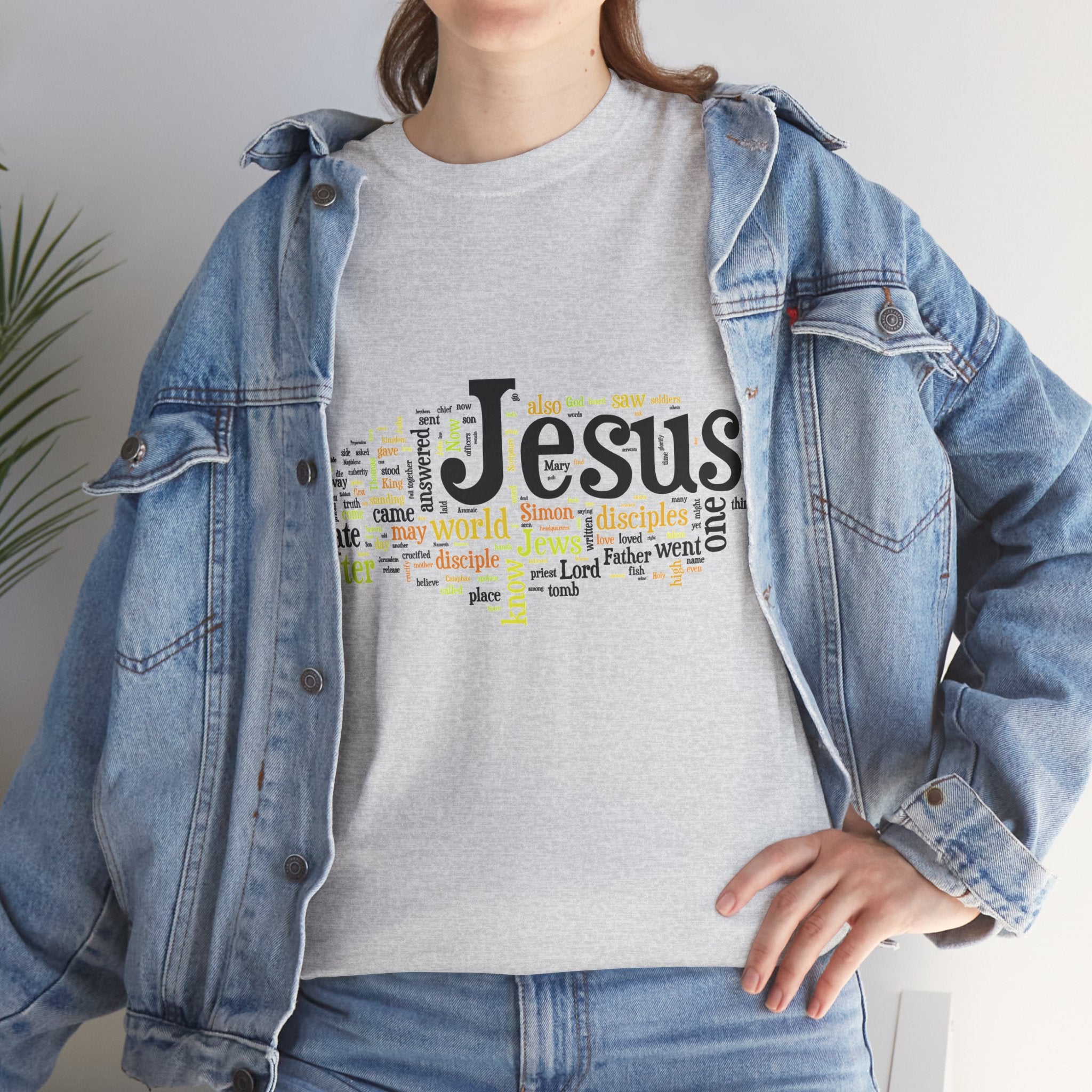 ESTID Unisex Shirt | Jesus Fisch Bibel Wortwolke Ansicht 32 – T-Shirt – ESTID