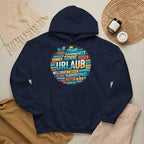 Urlaub Hoodie – Tropischer Palm Sunset Kapuzenpullover