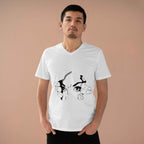 ESTID Herren V-Neck Shirt | Peeking Eyes Graphic Print Ansicht 3 – V-neck – ESTID