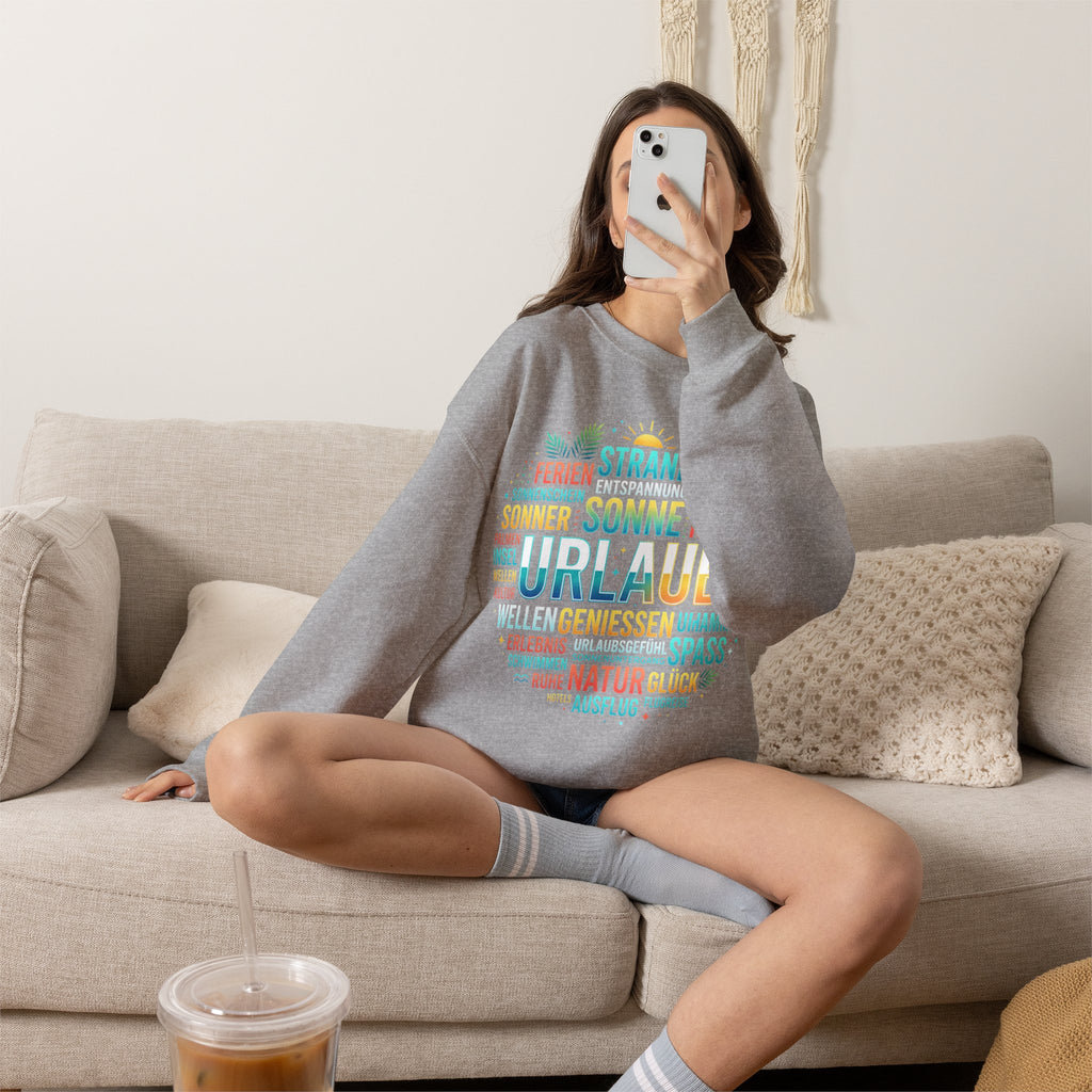 Tropical Palm Sunset Sweatshirt – Beach Vacation Crewneck