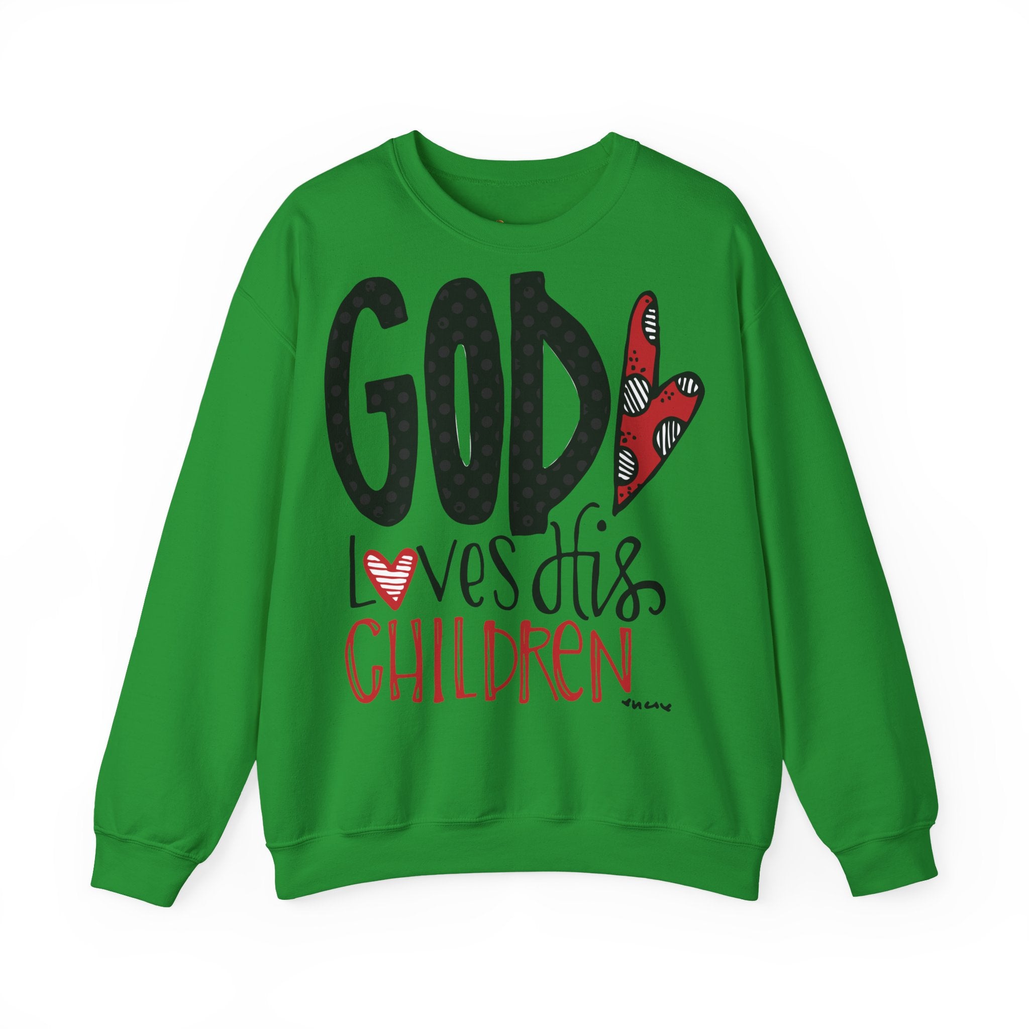 Gott liebt Seine Kinder Sweatshirt – Faith-Crewneck für Kinder und Familie Ansicht 12 – Sweatshirt – ESTID