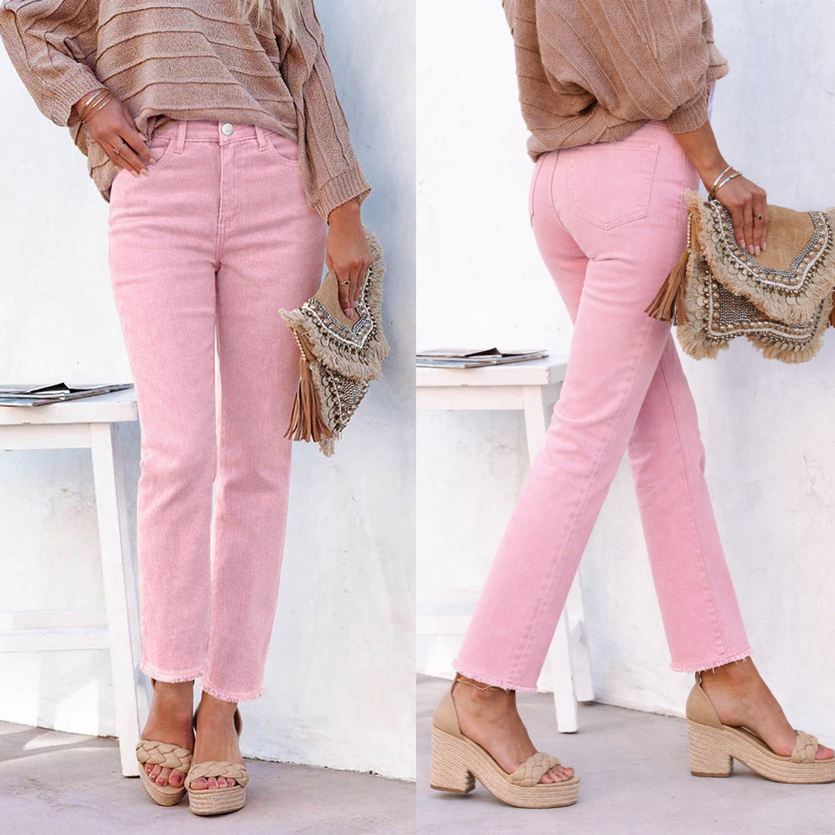 Damen High Waist Straight Leg Jeans ESTID Ansicht 6 – Jeans – ESTID
