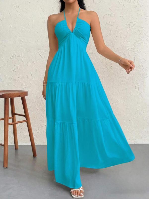 Elegantes Halterneck Sommerkleid | Rückenfrei & A-Linie Ansicht 17 – Kleid – ESTID