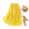 Eleganter Chiffon-Maxirock mit Schmetterlingen | Seiden-Look Ansicht 4 – Rock – ESTID