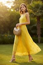 Eleganter Chiffon-Maxirock mit Schmetterlingen | Seiden-Look Ansicht 3 – Rock – ESTID
