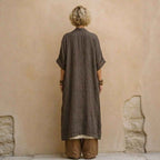 Bohemian Zweiteiler Set: Lange Tunika & Weite Hose Ansicht 4 – set – ESTID