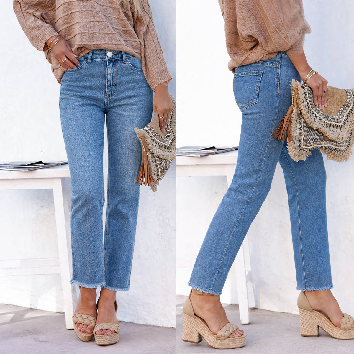 Damen High Waist Straight Leg Jeans ESTID Ansicht 7 – Jeans – ESTID