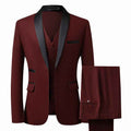 Herren Slim Fit Anzug Set 3-teilig | Schalkragen Tuxedo für Hochzeit & Gala Ansicht 7 – anzug – ESTID