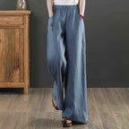 Luftige Damen Sommer Stoffhose Detailansicht – hosen – ESTID