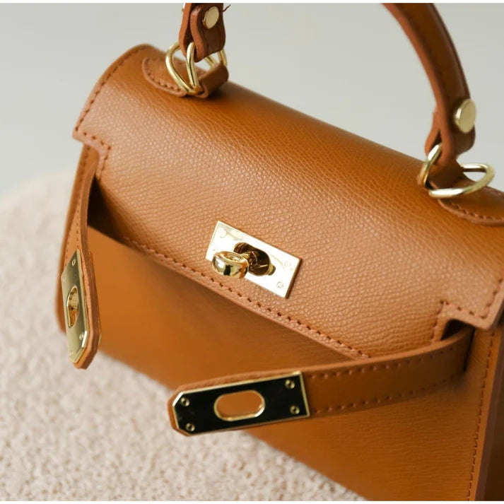 Damenhandtasche "ESTID-Kelly" aus echtem Saffiano-Leder Ansicht 22 – Handtasche – ESTID