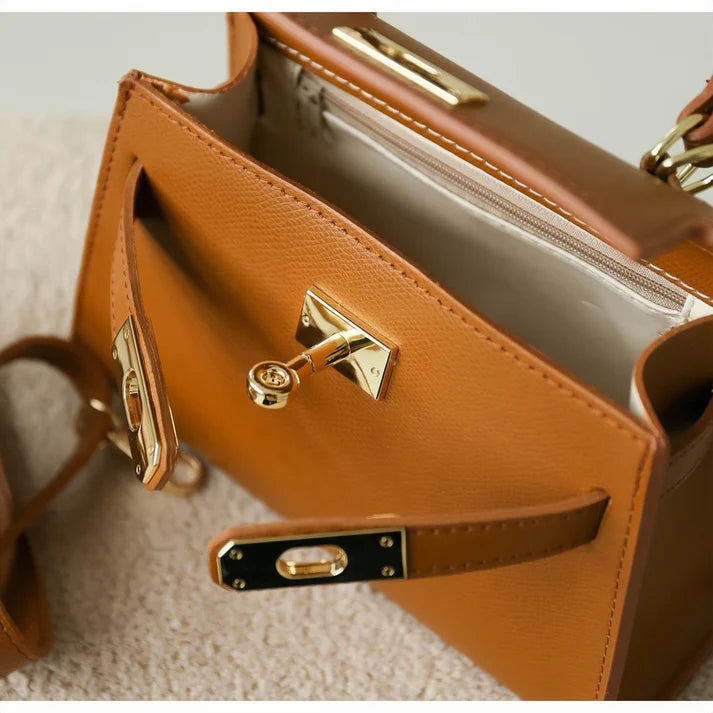 Damenhandtasche "ESTID-Kelly" aus echtem Saffiano-Leder Ansicht 21 – Handtasche – ESTID
