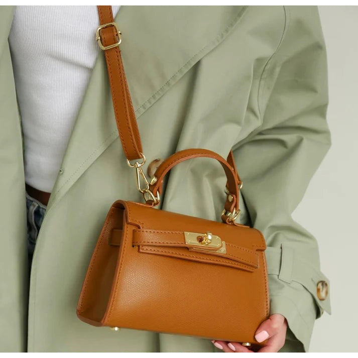 Damenhandtasche "ESTID-Kelly" aus echtem Saffiano-Leder Ansicht 20 – Handtasche – ESTID