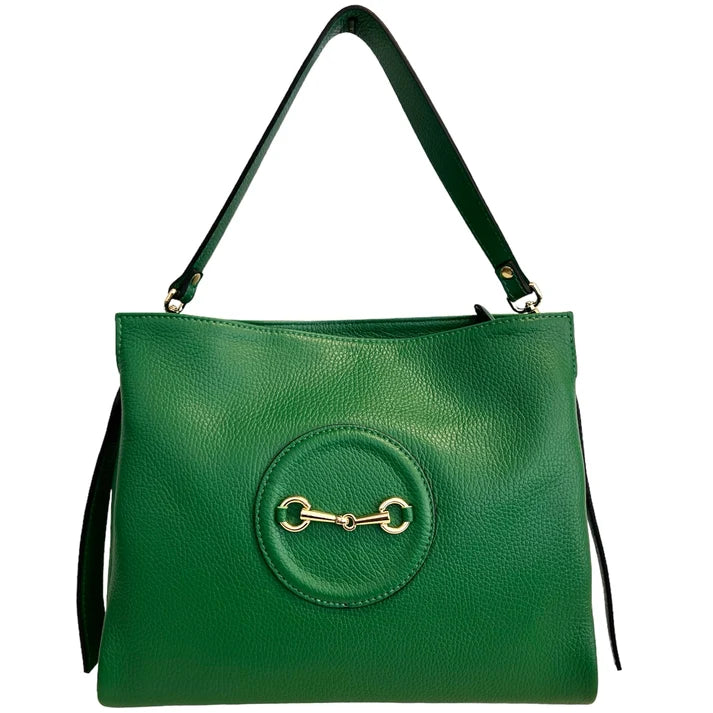 Damen Umhänge-/Handtasche im Stil einer Metallklammer