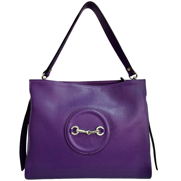Damen Umhänge-/Handtasche im Stil einer Metallklammer