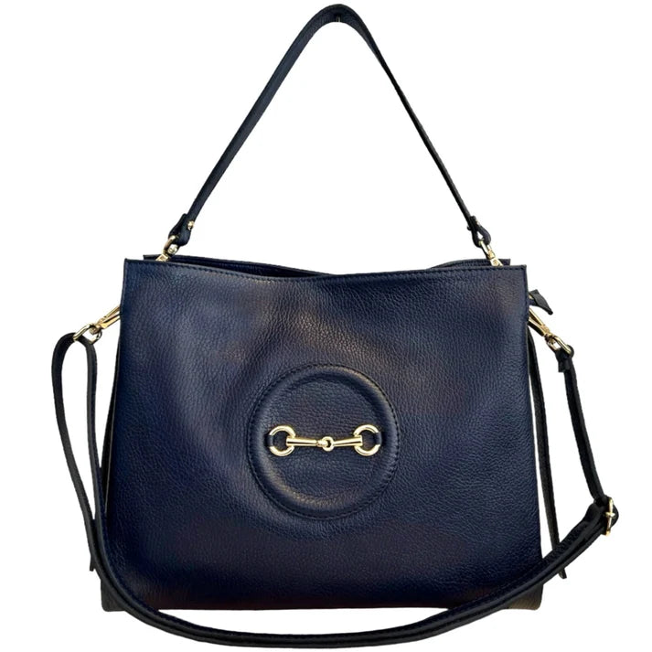 Damen Umhänge-/Handtasche im Stil einer Metallklammer Ansicht 10 – Handtasche – ESTID