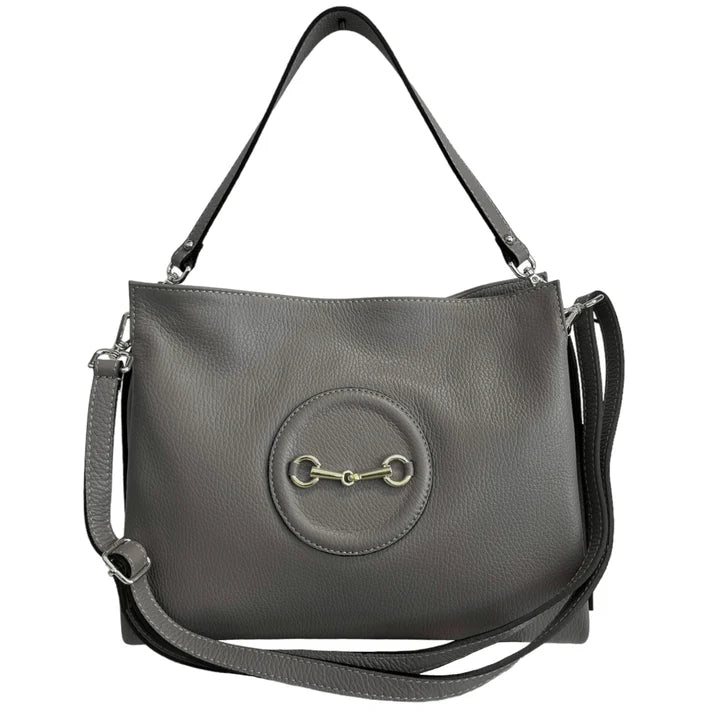 Damen Umhänge-/Handtasche im Stil einer Metallklammer Ansicht 9 – Handtasche – ESTID