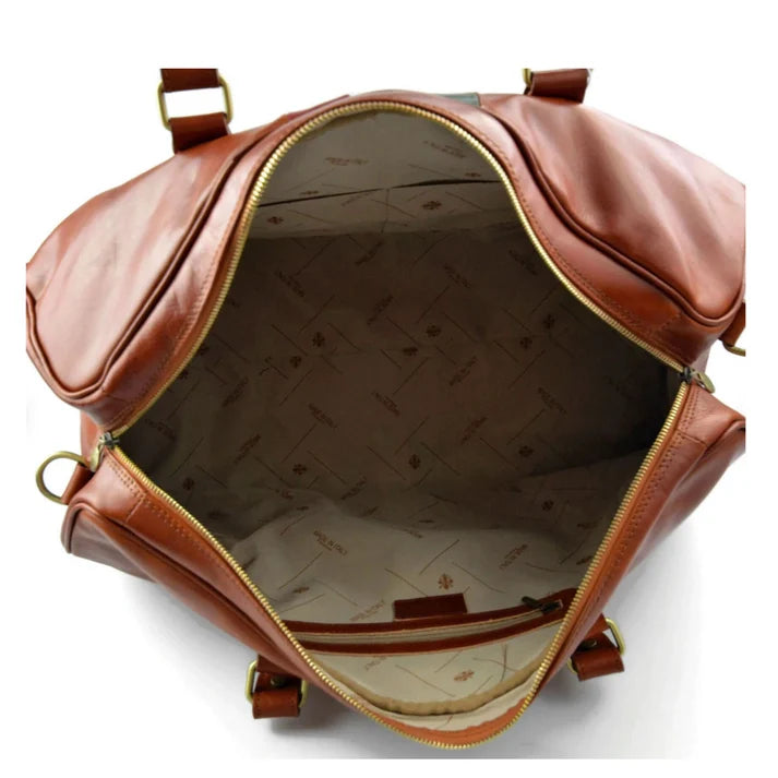 Reisetasche aus Leder für Damen und Herren, Reisetasche, Sporttasche, italienische Flagge, Reisetasche, echtes Leder,