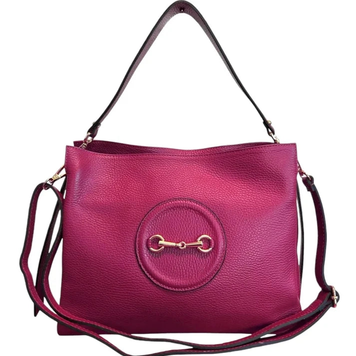 Damen Umhänge-/Handtasche im Stil einer Metallklammer