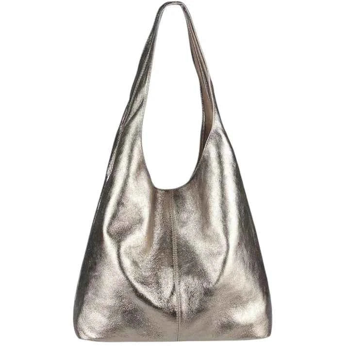 Damen-Crossbody-Tasche aus laminiertem Wildleder