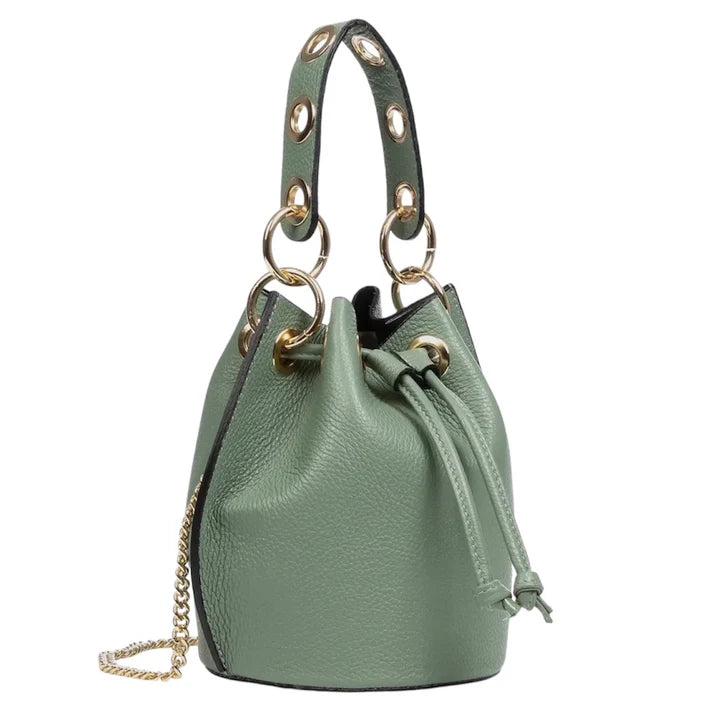 Beuteltasche mit rundem Detailgriff