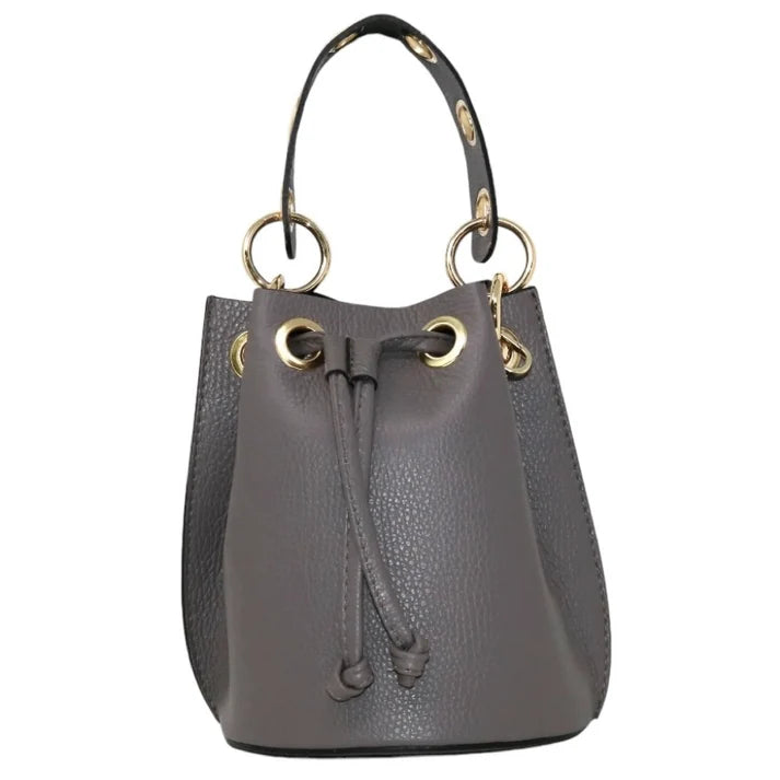 Beuteltasche mit rundem Detailgriff