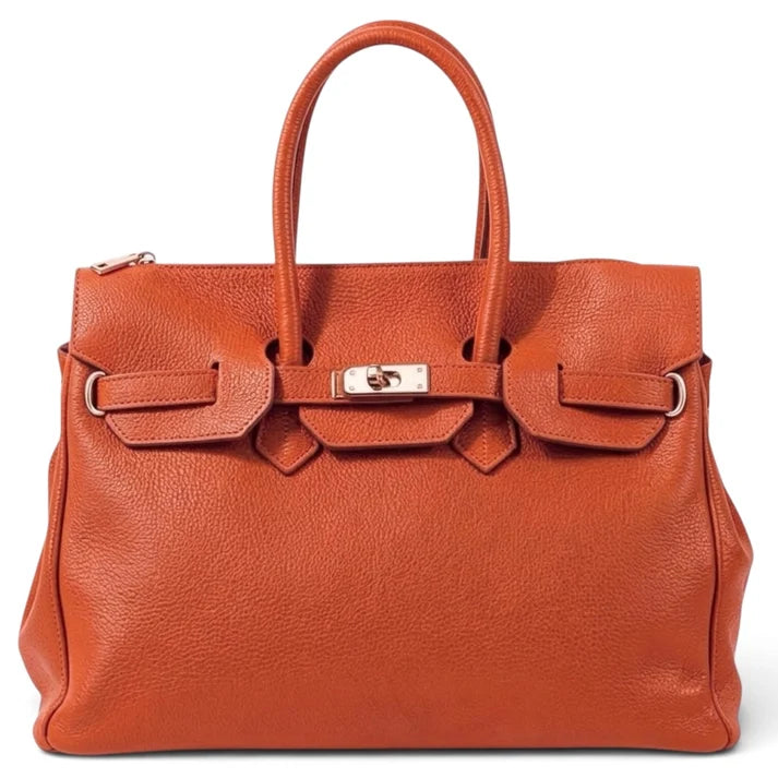 Birk Handtasche aus echtem Leder Ansicht 12 – Handtasche – ESTID
