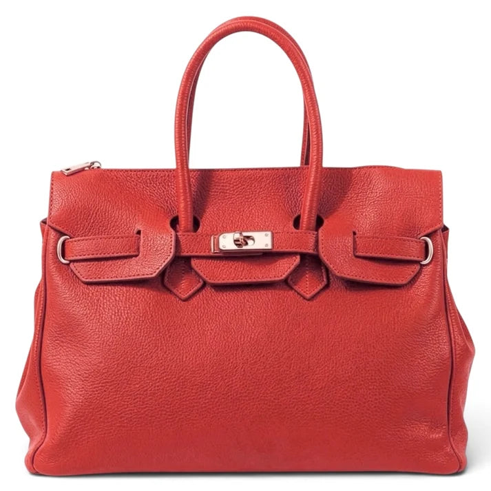 Birk Handtasche aus echtem Leder Ansicht 10 – Handtasche – ESTID