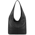 Hobo Schultertasche aus echtem Dollarleder, hergestellt in Italien Ansicht 3 – Handtasche – ESTID