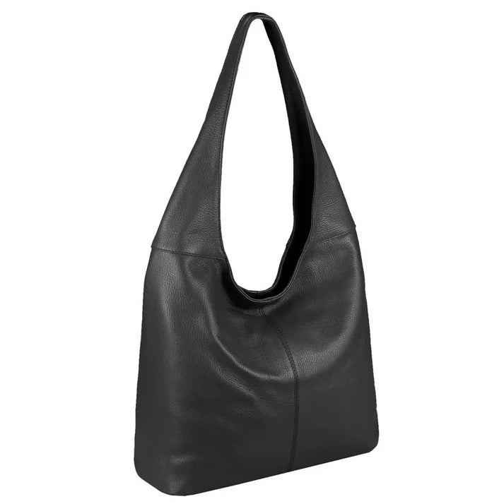 Hobo Schultertasche aus echtem Dollarleder, hergestellt in Italien Detailansicht – Handtasche – ESTID