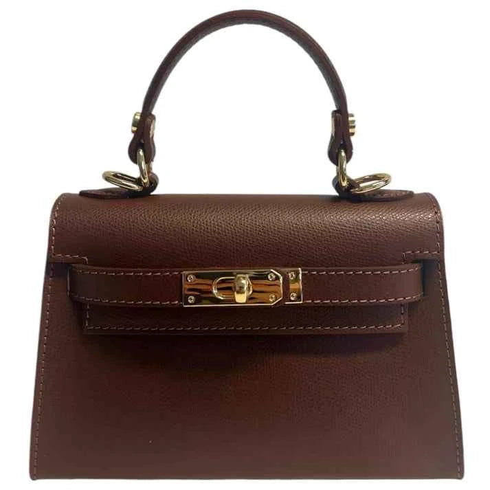 Damenhandtasche "ESTID-Kelly" aus echtem Saffiano-Leder