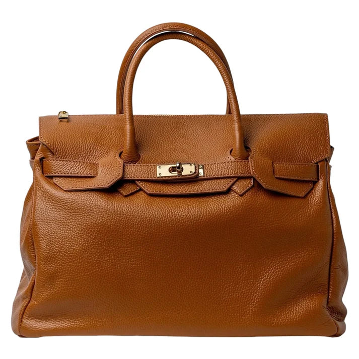 Birk Handtasche aus echtem Leder Ansicht 7 – Handtasche – ESTID