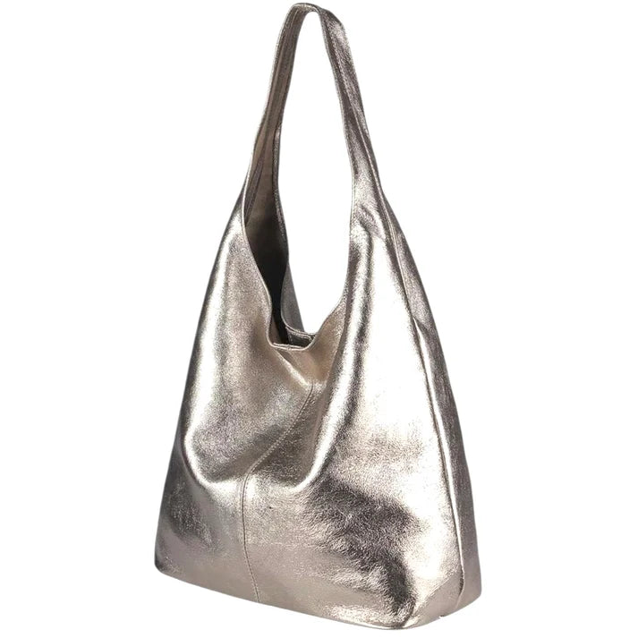 Damen-Crossbody-Tasche aus laminiertem Wildleder Ansicht 6 – Handtasche – ESTID