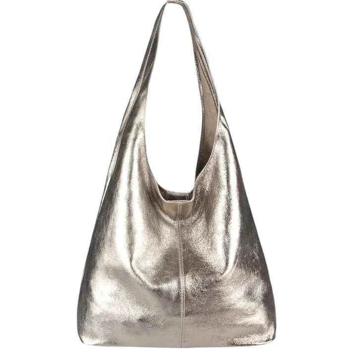 Damen-Crossbody-Tasche aus laminiertem Wildleder