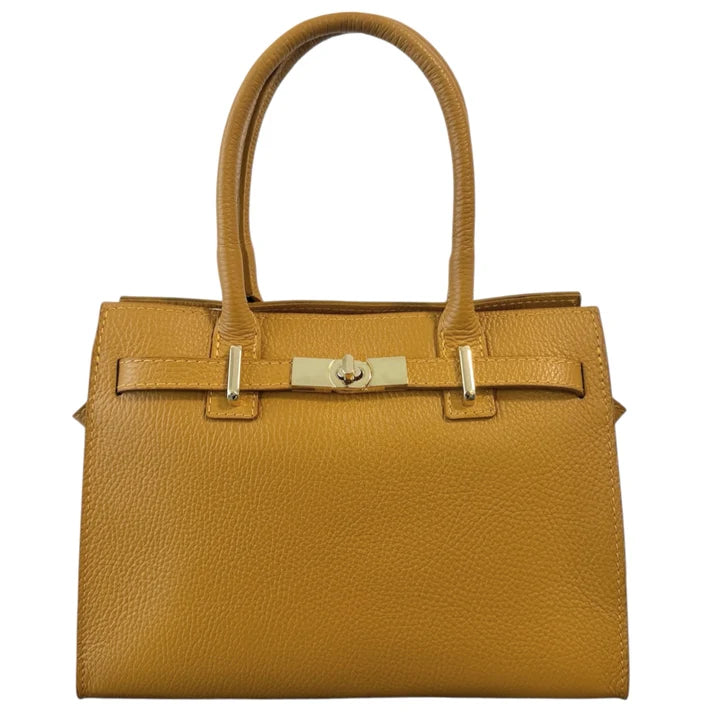 "Gina" Echte Lederhandtasche Ansicht 19 – Handtasche – ESTID
