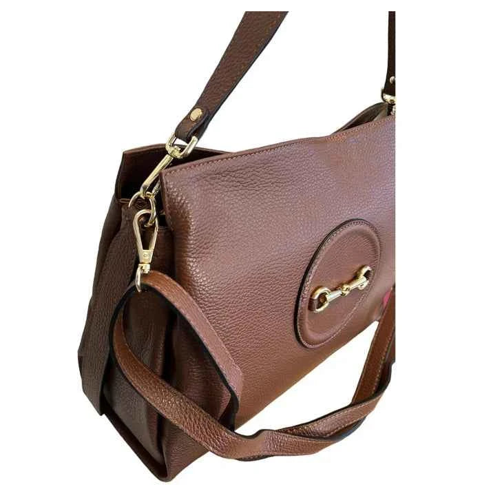 Damen Umhänge-/Handtasche im Stil einer Metallklammer