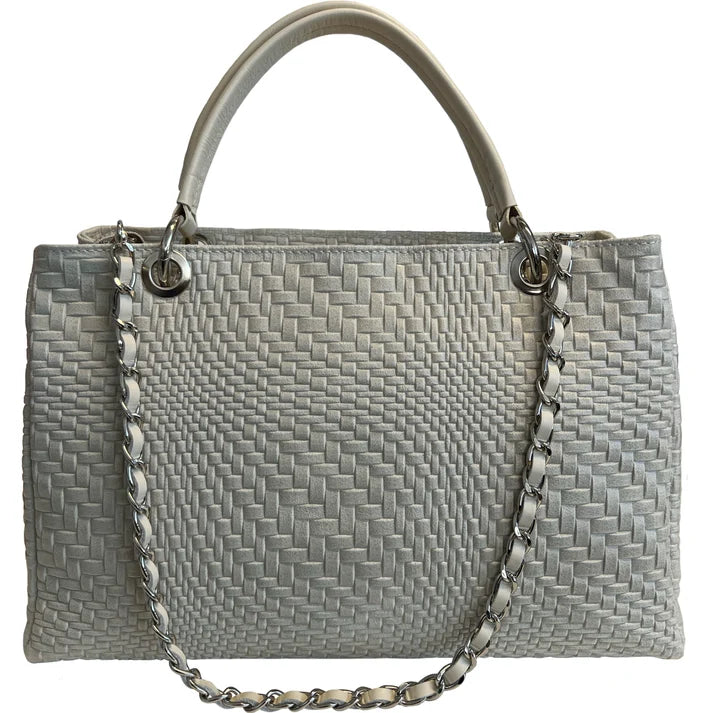 Damenhandtasche aus echtem Leder mit Schulterriemen 35x15x22 cm