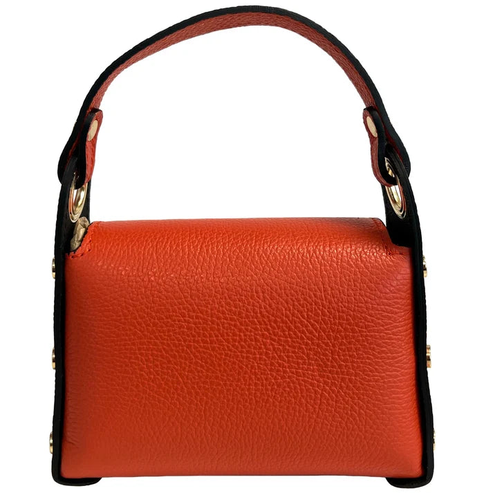 Mini-Tasche aus echtem Dollarleder mit bienenförmigem Hummerverschlus Detailansicht – Handtasche – ESTID