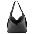 Shopper Damen-Rucksack aus echtem Leder 2in1 Detailansicht – Handtasche – ESTID